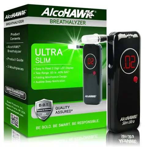 AlcoHAWK® Slim Ultra Alcohol Breathalyzer