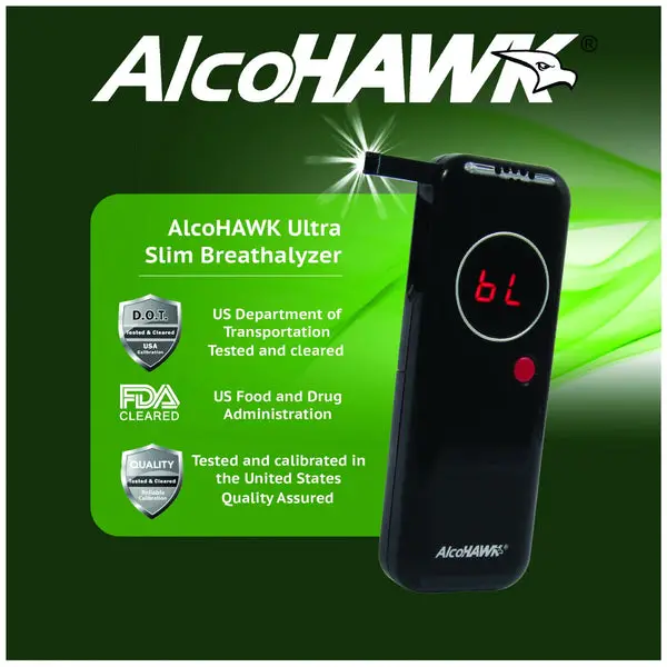 AlcoHAWK® Slim Ultra Breathalyzer