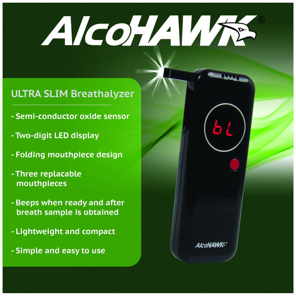 AlcoHAWK® Slim Ultra Breathalyzer