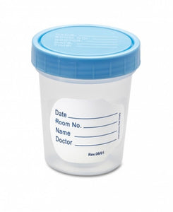 90ml Screw Top Urine Cup W/Temp Strip Indicator
